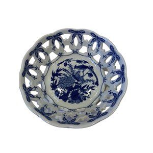 Blue White Bowl Bird Leaves Andrea By Sadek Cutouts Sides